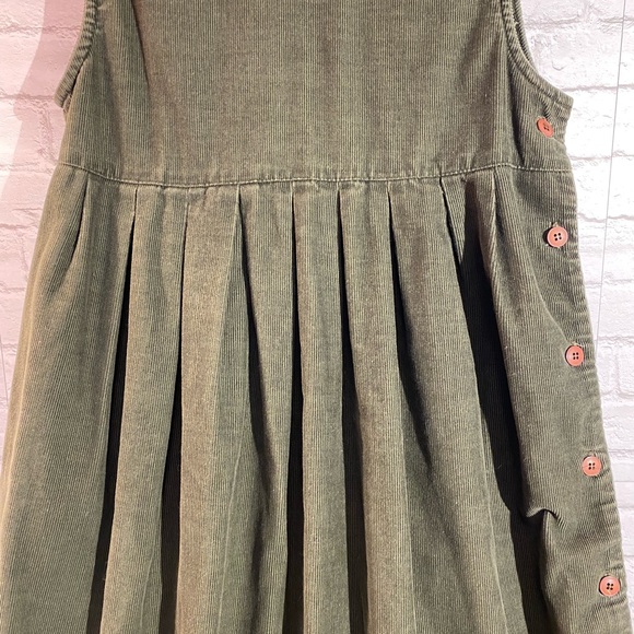 VINTAGE 🎈SOLD🎈Dress Overalls Via Saint Andrea Dark Green Size 5/6 - Picture 9 of 15